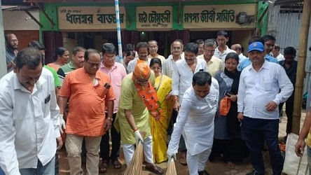 BJP organized various programs on Swachh Bharat across Tripura on Sunday. TIWN Pic Oct 1